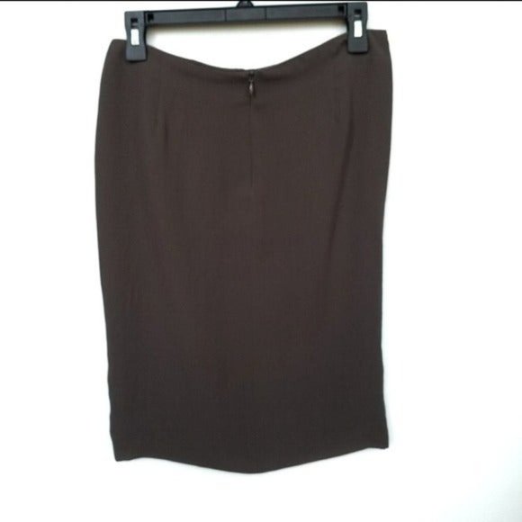 ZARA Pencil Skirt Ruched Work Office Career & Thigh Split Sz M - EUC! - Picture 5 of 9